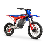 RFN Warrior SX-E15 electric motocross bike front three-quarter view
