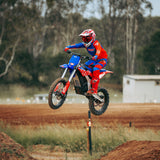 Rider on an RFN Warrior SX-E15 PLUS+ on a motocross track