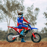 RFN Warrior SX-E8 electric motocross bike jumping