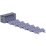 20ft “Rhino Runner” Roll-Out Off-Grid Container | 21.6kW Solar | 15KVA Inverter | 40kWh Battery Storage